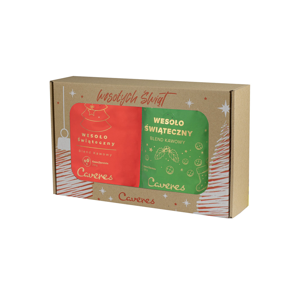 Zestaw Świąteczny Blend: Brazylia 50/50 - Kawa ziarnista 2x250g