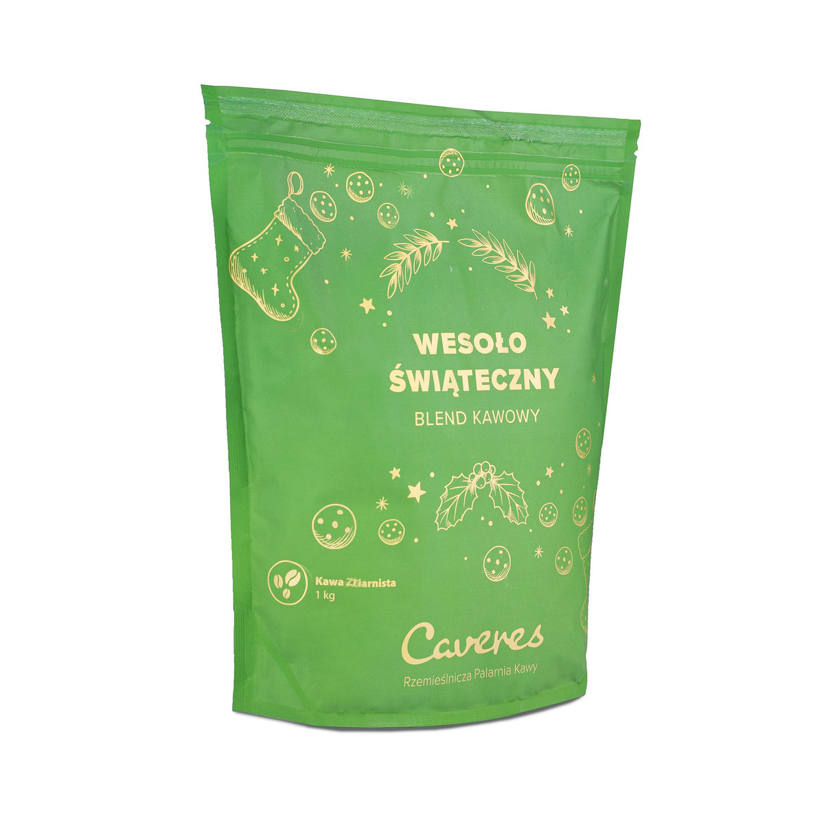 Caveres Wesoło Świąteczny Blend Kawowy - Kawa ziarnista 1kg