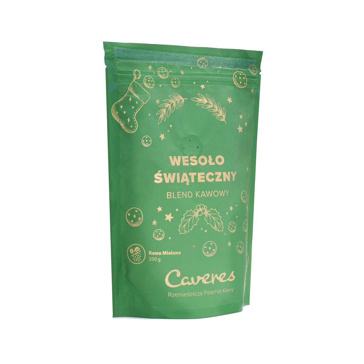 Caveres Wesoło Świąteczny Blend Kawowy - Kawa mielona 250g