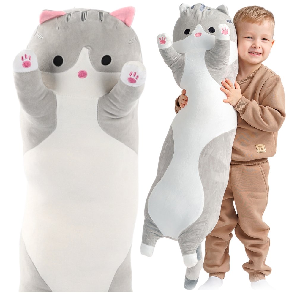 Długi Kot Maskotka 110 Cm Szary