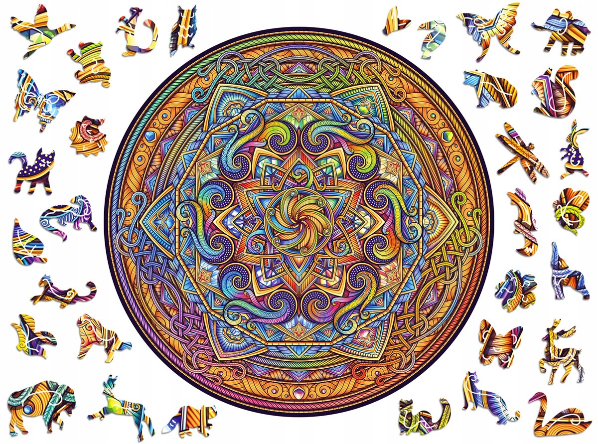 Puzzle Drewniane Premium 3D Układanka Dla Dorosłych Doskonała Harmonia Ul Adawoo - Idealne Na Prezent Na Święta, Urodziny, Imieniny, Walentynki