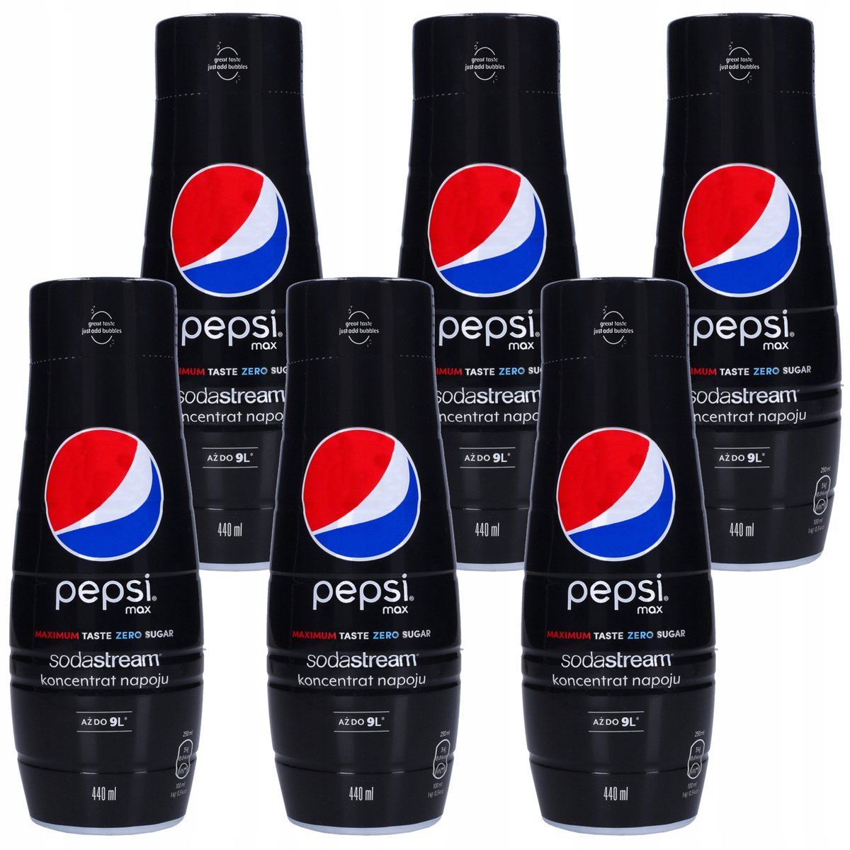 Syrop Koncentrat sok Sodastream do saturatora wody 440m Pepsi Max bez cukru