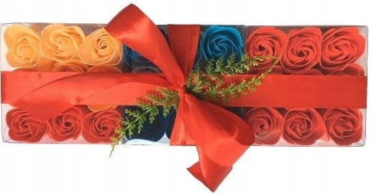 Flower Box Kwiaty Mydlane Pachnące W Pudełku Na Prezent Upominek Dodatek