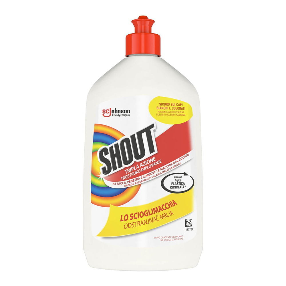Shout Odplamiacz Ubrania Białe I Kolorowe 500Ml
