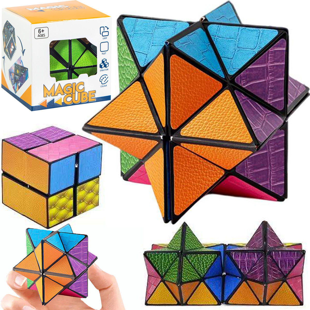 Kostka Magnetyczna Klocki Magnetyczne Heckermann M1