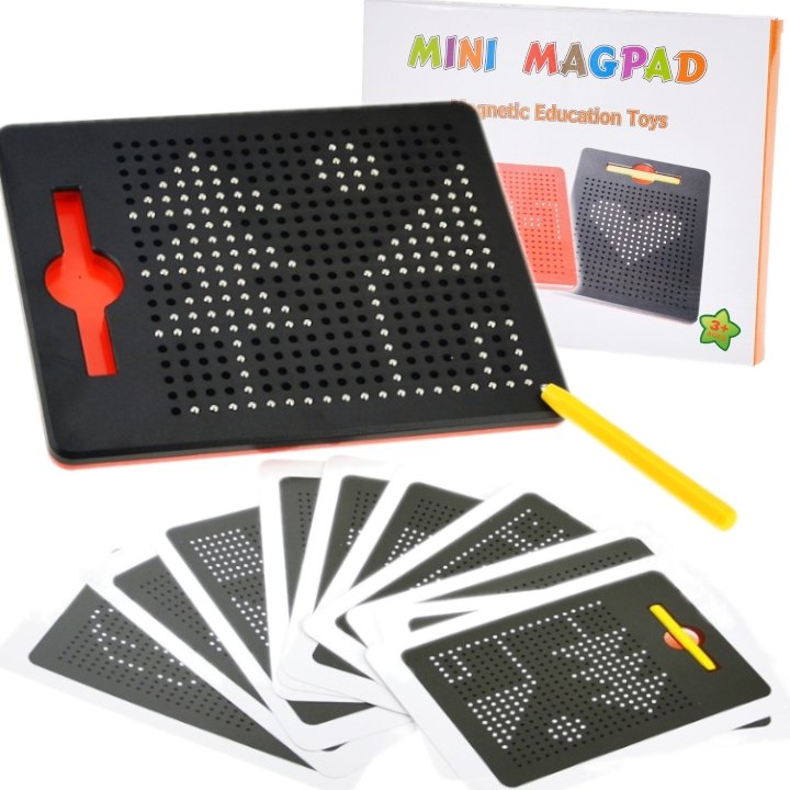 Tablica Magnetyczna Magpad Kulki 380Szt + Szablony