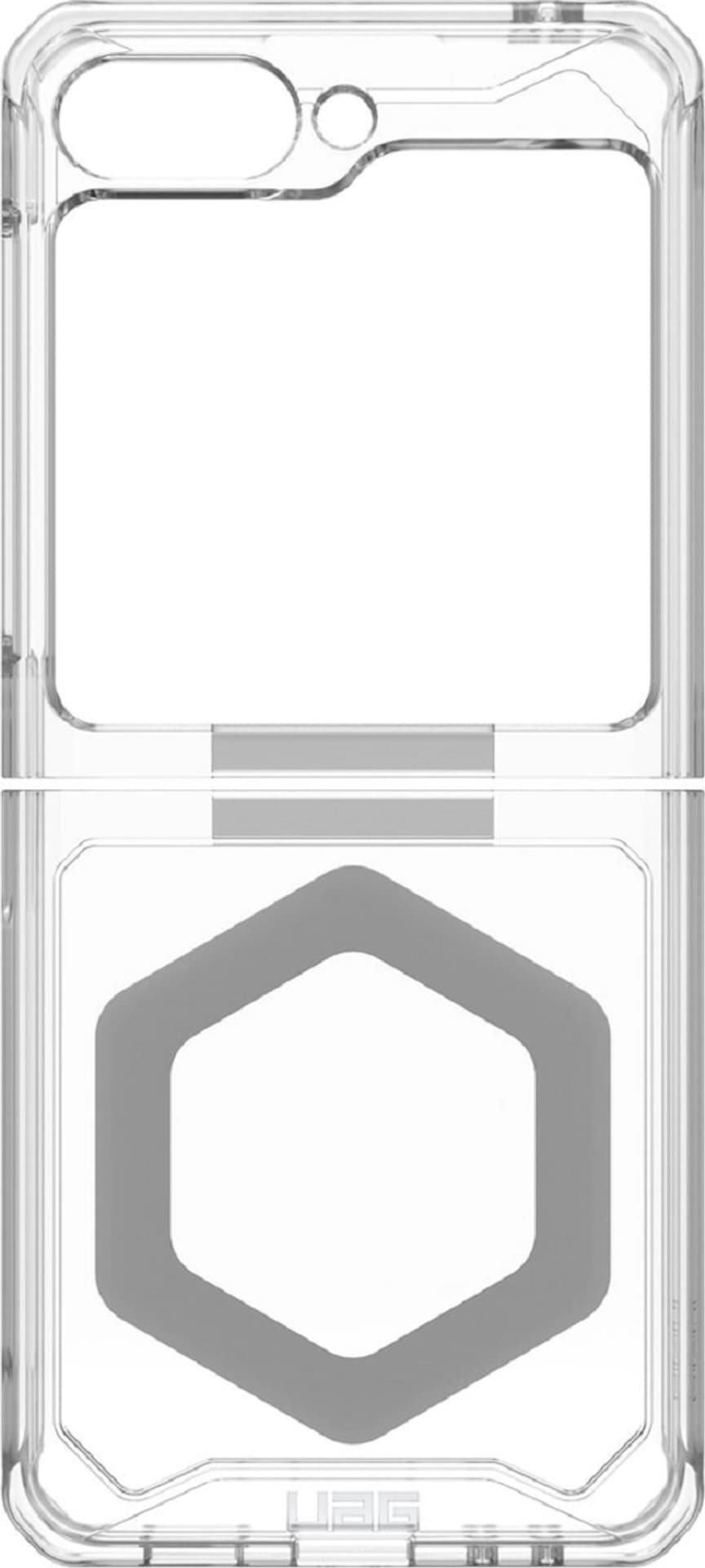 UAG Plyo Pro - obudowa ochronna do Samsung Galaxy Flip 5 z wbudowanym modułem magnetycznym (ice-silver)