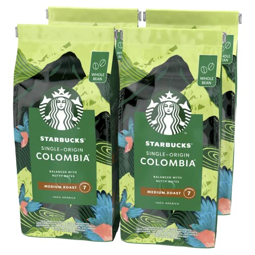STARBUCKS Single-Origin Colombia, Medium Roast, Kawa Ziarnista 450g (4 sztuk w zestawie)