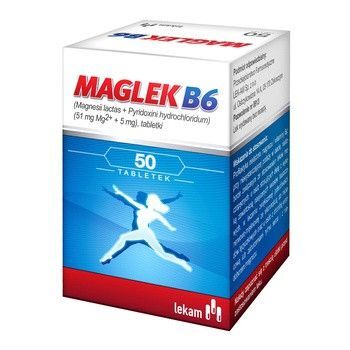 Фото - Вітаміни й мінерали Maglek B6, 50 tabletek