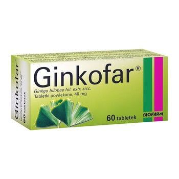 Ginkofar 40 mg, 60 tabletek