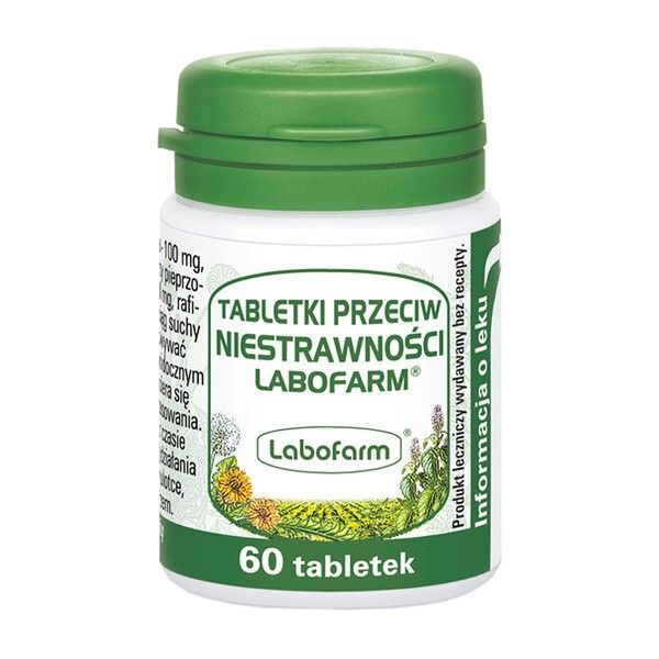 Tabletki przeciw niestrawności Labofarm, 60 tabletek