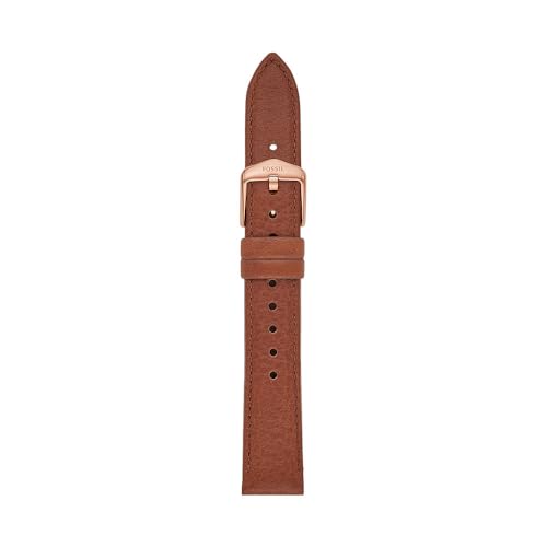 Fossil Pasek do zegarka damski 16 mm LiteHide skóra brązowa, S161088, brązowy, 16 mm, Casual