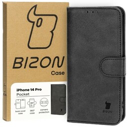 Bizon Etui Case Pocket do Apple iPhone 14 Pro, czarne