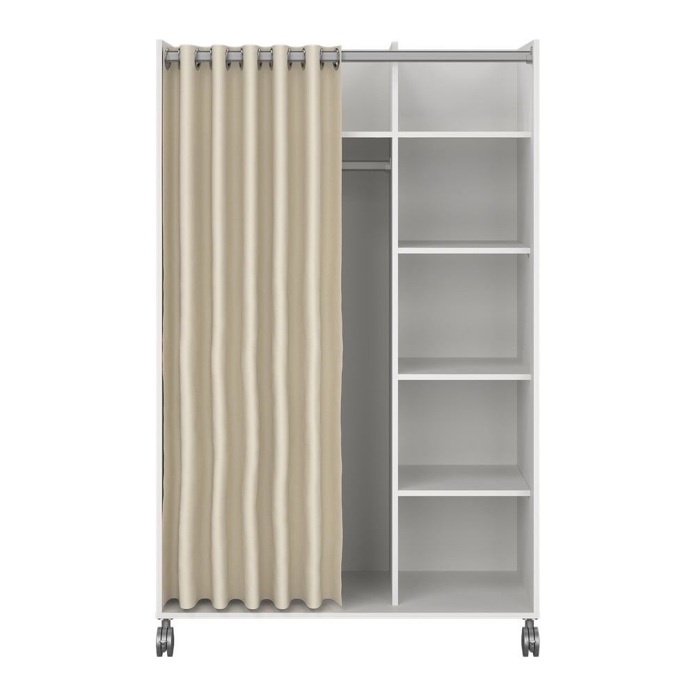 Biało-beżowa szafa 100x160 cm Kit – Tvilum