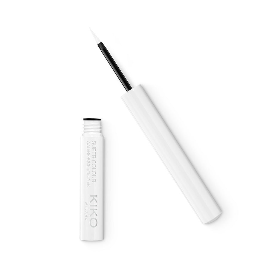 KIKO Milano Super Colour Waterproof Eyeliner ultragładki wodoodporny kolorowy eyeliner w płynie 01 White 1.7ml