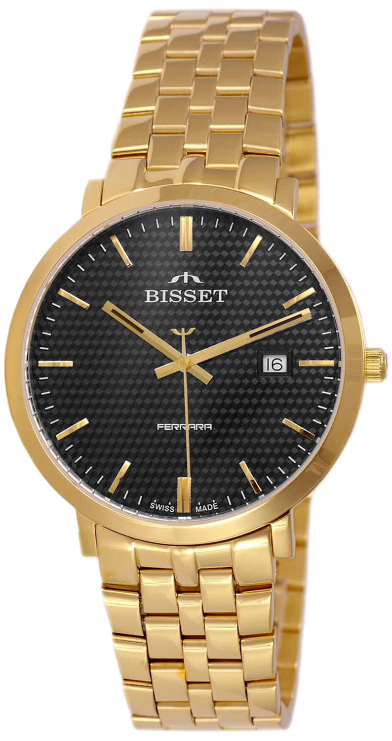 Zegarek Bisset BIS186 BSDE86 złoty czarny