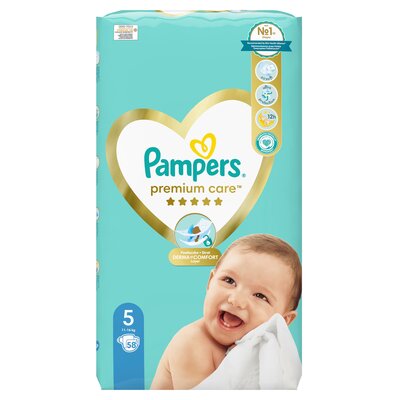 Pampers 5 Premium Care Junior 58 sztuk