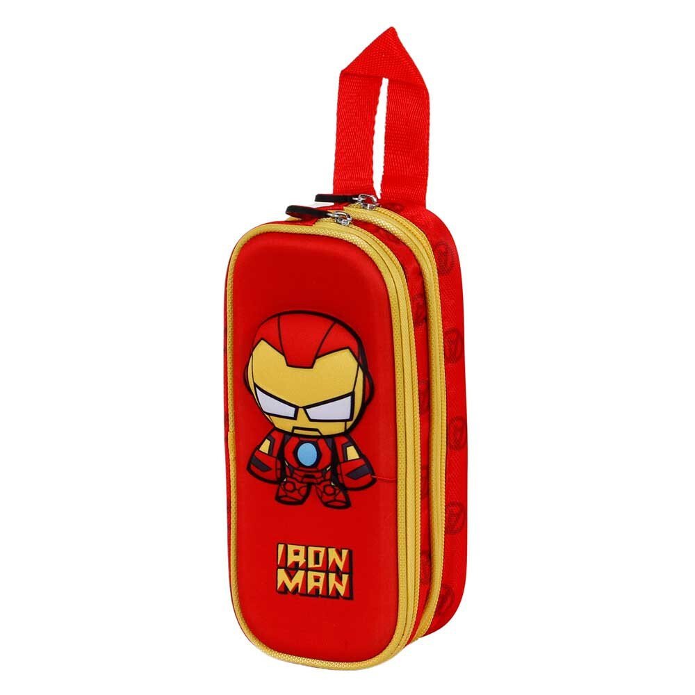 Dwukomorowy piórnik 3D Iron Man Bobblehead