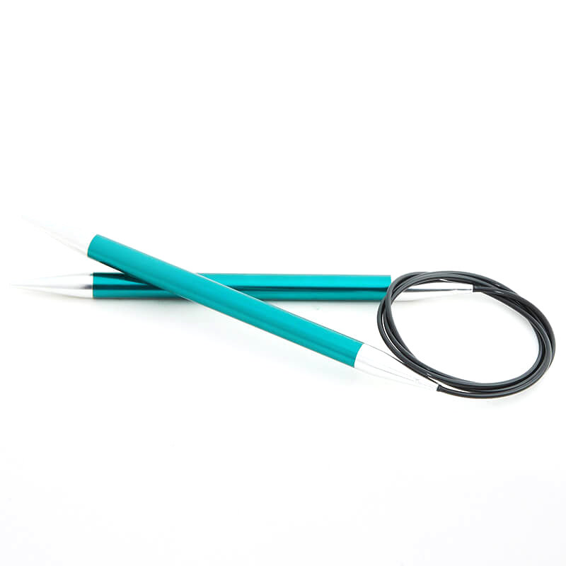 druty metalowe na żyłce 60 8,00 KNITPRO ZING