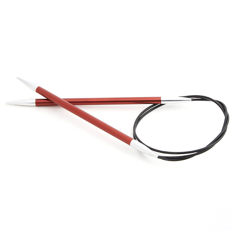 druty metalowe na żyłce 120 5,50 KNITPRO ZING
