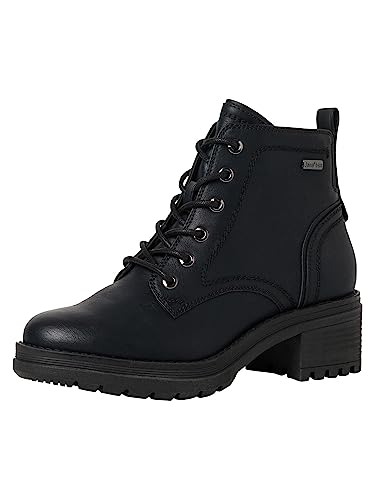 Jana Softline 8-26273-41 damskie wygodne szerokie buty wodoodporne antypoślizgowe profilowana podeszwa botki czarne Nappa, rozmiar 41 EU, Czarna papka, 41 EU Weit
