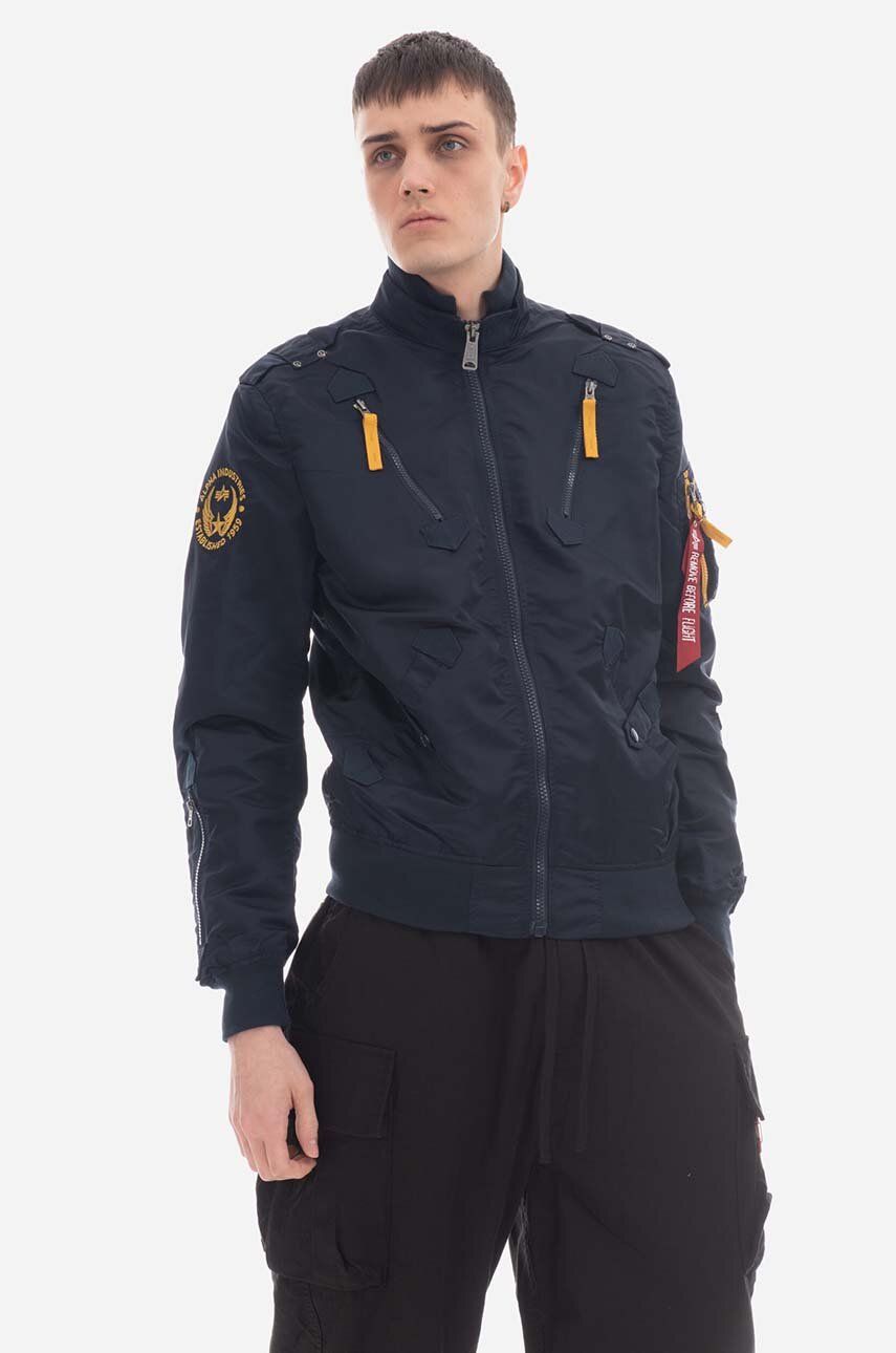 Alpha Industries kurtka Falcon II 156109 07 męska kolor granatowy przejściowa 156109.07-GRANATOWY