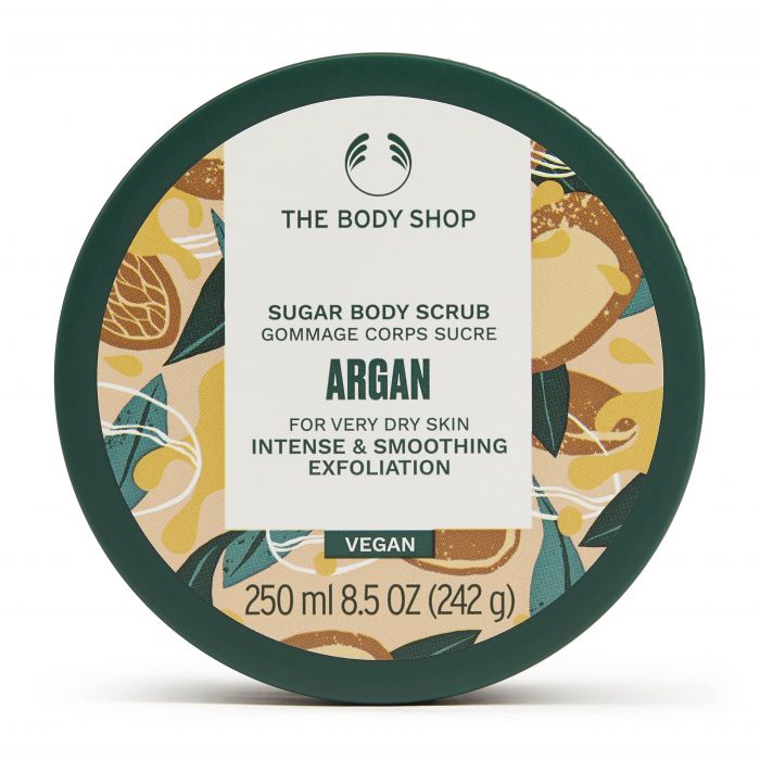 The Body Shop Sugar Body Scrub wegański peeling do ciała Argan 250ml