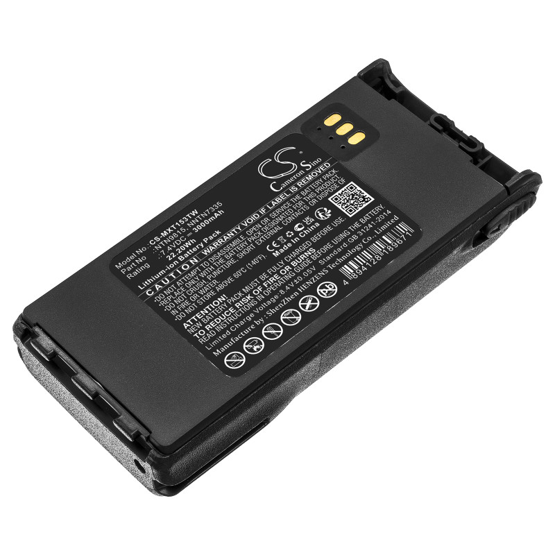 Motorola XTS1500 / NTN9815 3000mAh 22.20Wh Li-Ion 7.4V (Cameron Sino)