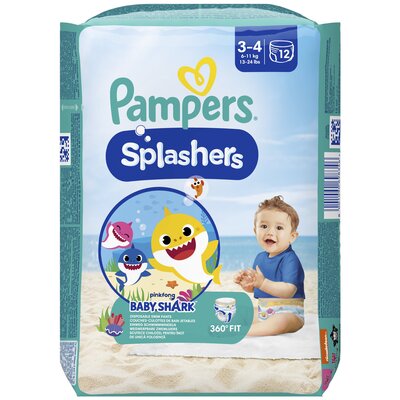 Pampers Splashers, Pieluszki do pływania, rozmiar 3-4, 12 szt.