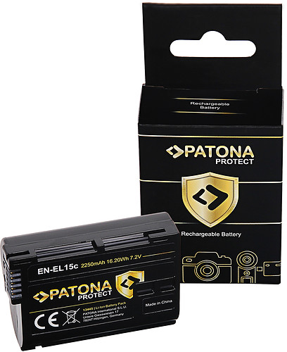 2x Akumulator Patona zamiennik Nikon EN-EL15C PROTECT + Ładowarka podwójna Patona Twin Performance do akumulatorów Nikon EN-EL15 z kablem USB-C