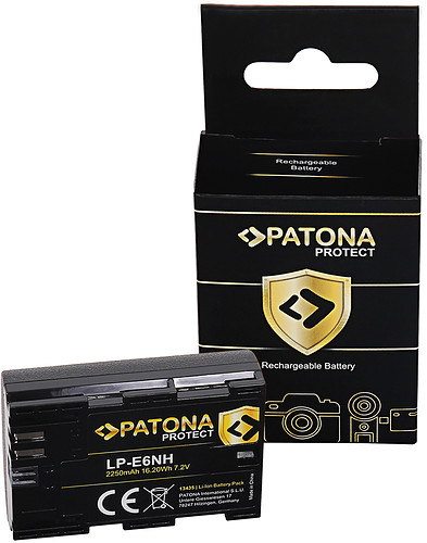 2x Akumulator Patona zamiennik Canon LP-E6NH PROTECT + Ładowarka podwójna Patona Twin Performance z kablem USB-C