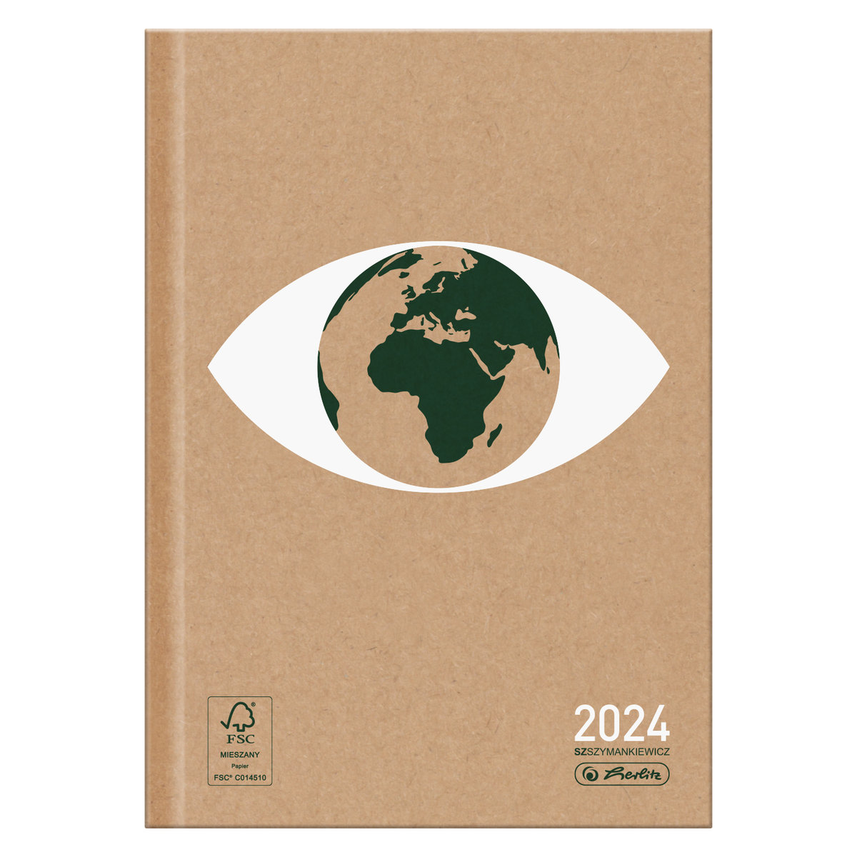 Herlitz, Kalendarz tygodniowy A5 Eco & Sz.Szymankiewicz Świat-oko 2024