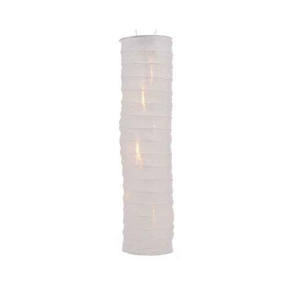 Lampion solarny wiszący długi ciepły biały 90cm