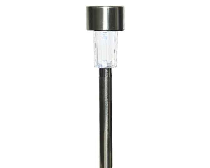 Lampa solarna ogrodowa led ziemny biały 24cm