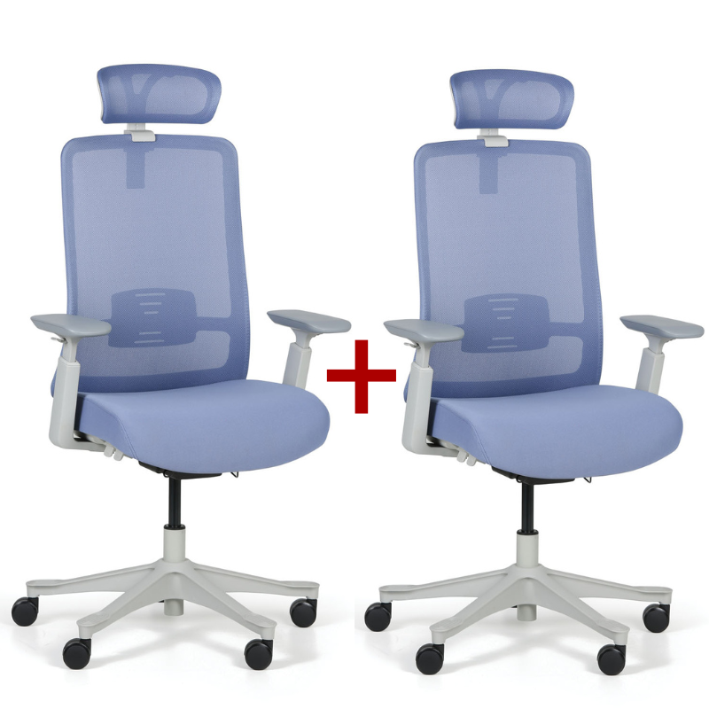Krzesło biurowe MARRY 1+1 GRATIS, nibieske