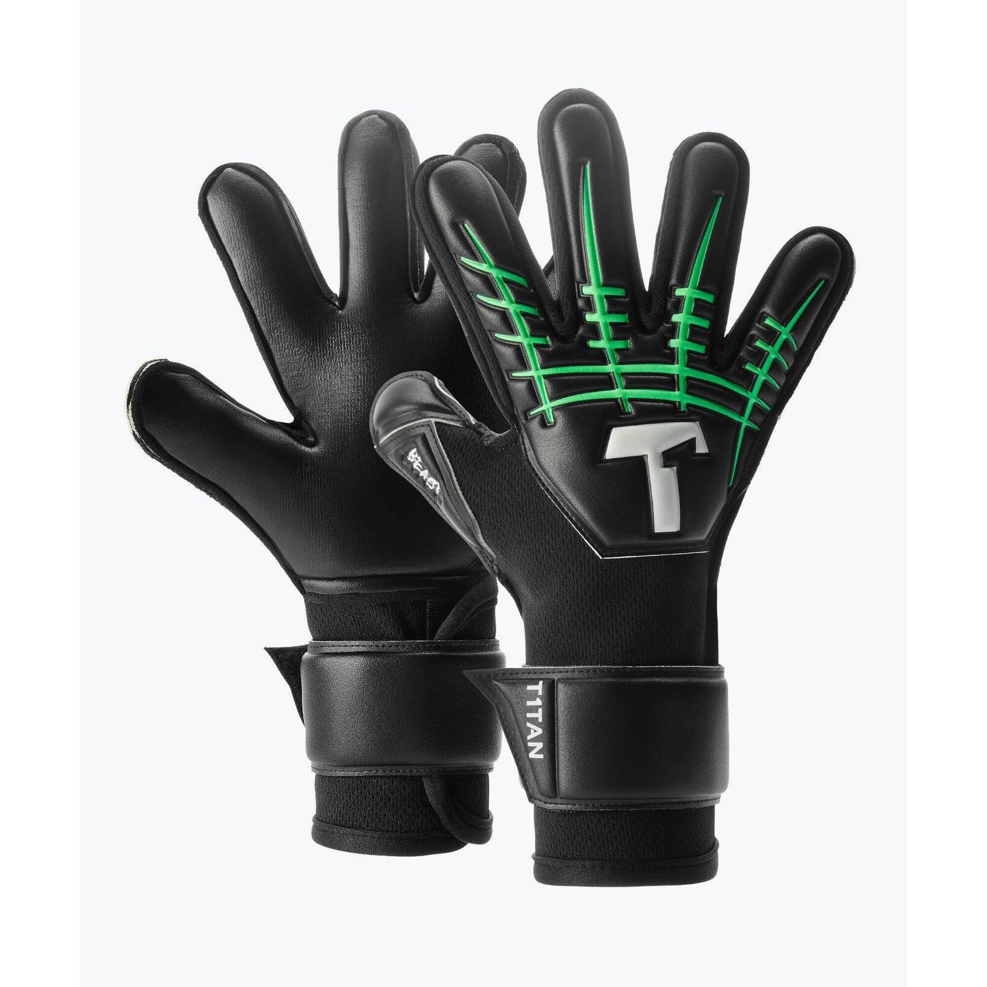 Rękawice bramkarskie dziecięce T1TAN Fluo Beast 3.0 Junior black