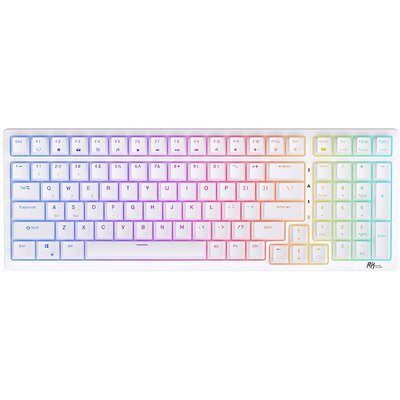 Klawiatura mechaniczna Royal Kludge RK98 RGB, Brown switch (biała)