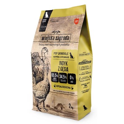 Wiejska zagroda indyk z gęsią 2kg