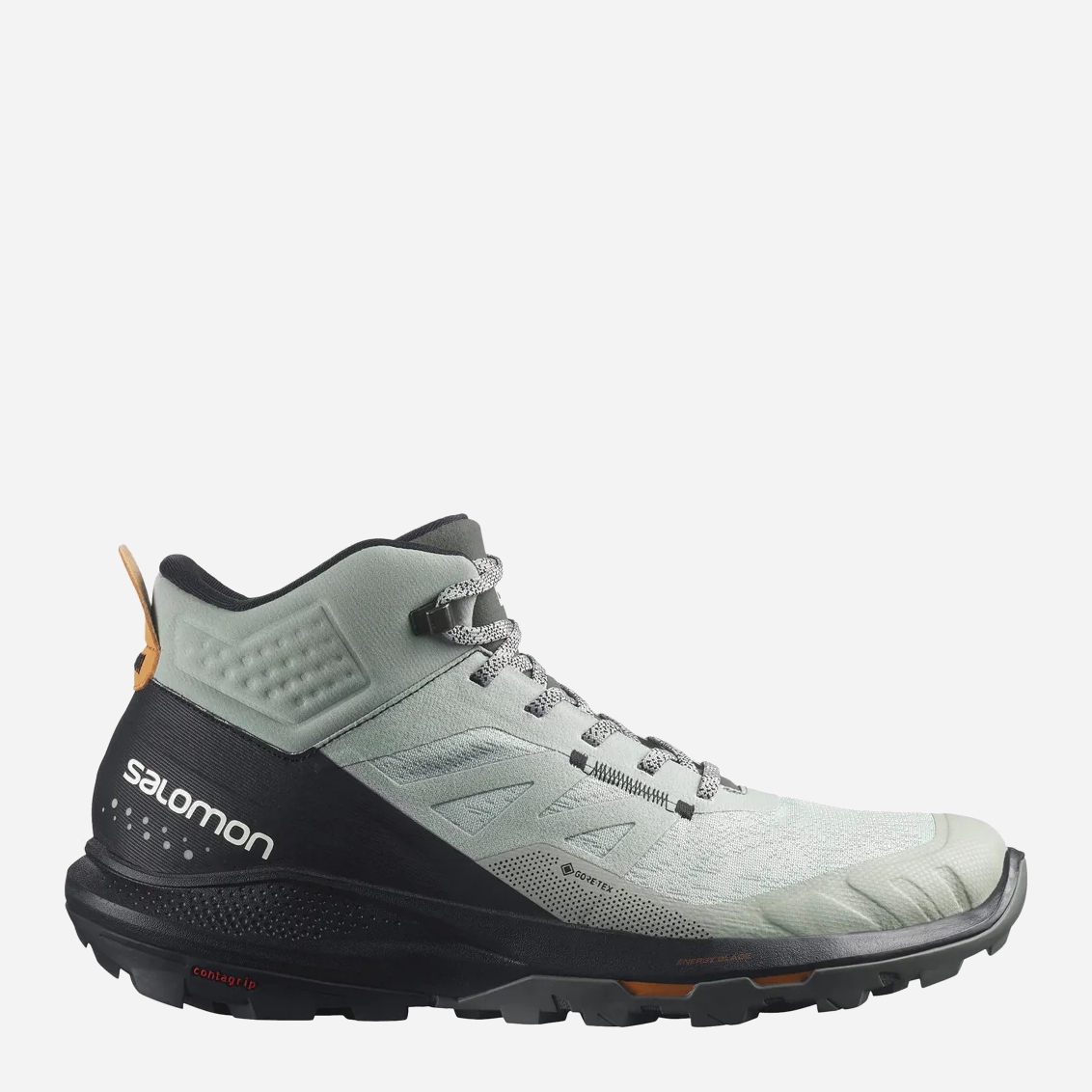 Letnie buty trekkingowe męskie niskie gore tex Salomon OUTpulse MID GTX Wrought Iron/Czarne 415889 44.5 (10.5US) 28.5 cm Szare (193128885878)