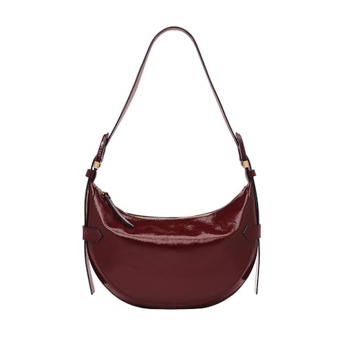 Fossil Women's damskie hobo Harwell ZB1951631 skóra lakierowana, kolor czerwony, czerwony, jeden rozmiar