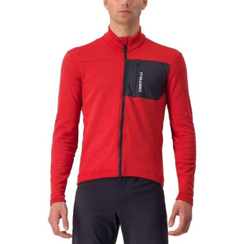 Castelli 4522505-642 Unltd Trail Jersey Długa koszulka Męska Pompeian Red/Dark Gray Rozmiar S