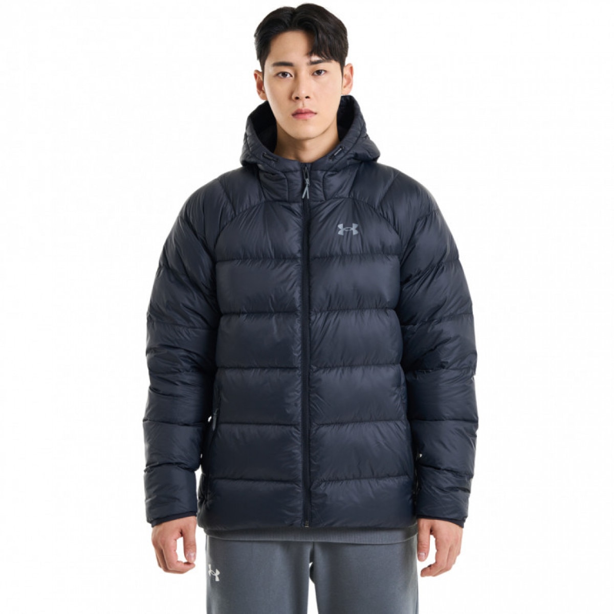 Męska kurtka puchowa pikowana Under Armour  Down 2.0 Jkt - czarna - UNDER ARMOUR