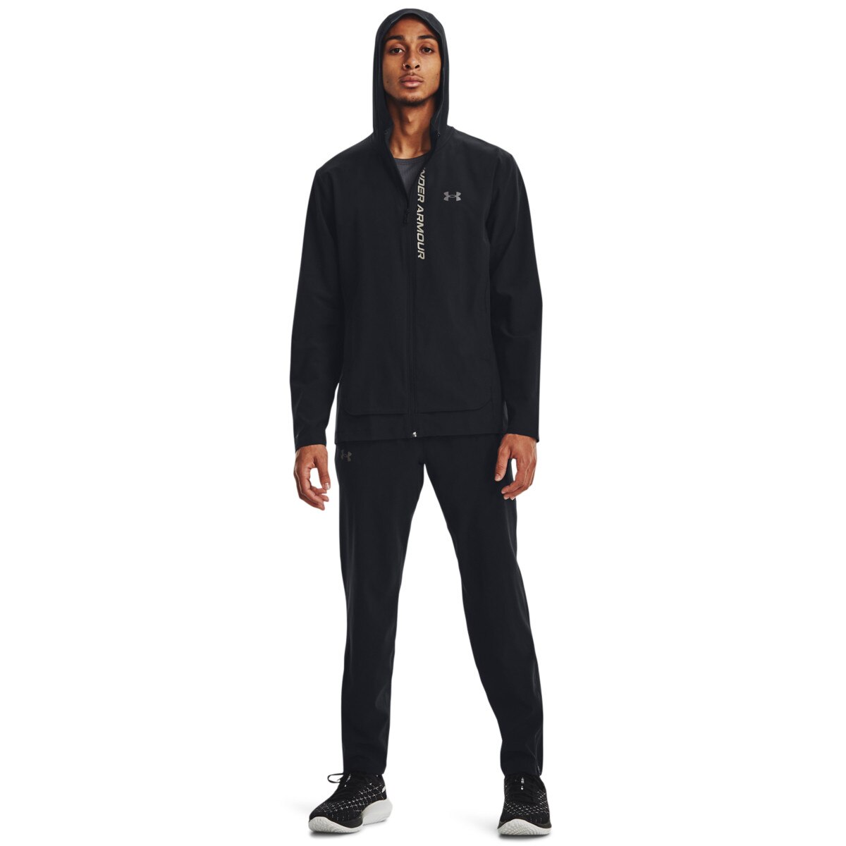 Męskie spodnie do biegania Under Armour UA Outrun the Storm Pant - czarne - UNDER ARMOUR