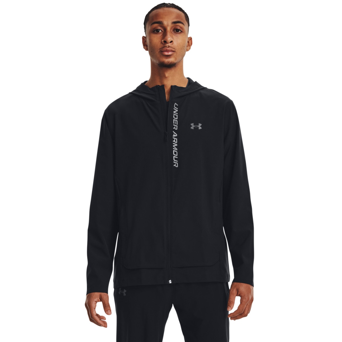 Męska kurtka do biegania Under Armour OUTRUN THE STORM JACKET - czarna - UNDER ARMOUR