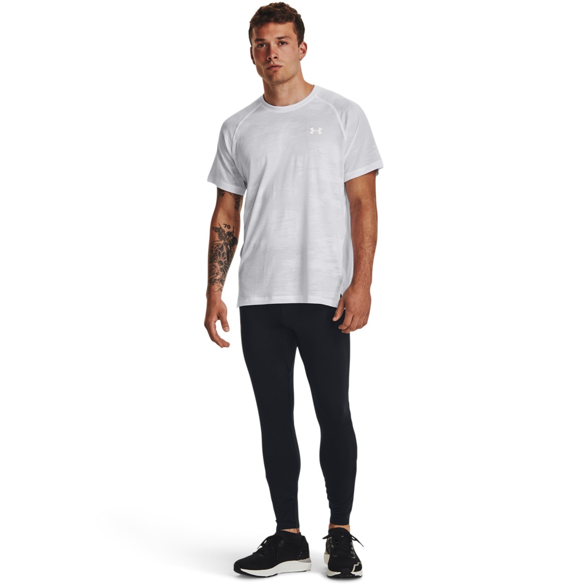 Męskie legginsy do biegania Under Armour UA Qualifier Elite Tight - czarne - UNDER ARMOUR