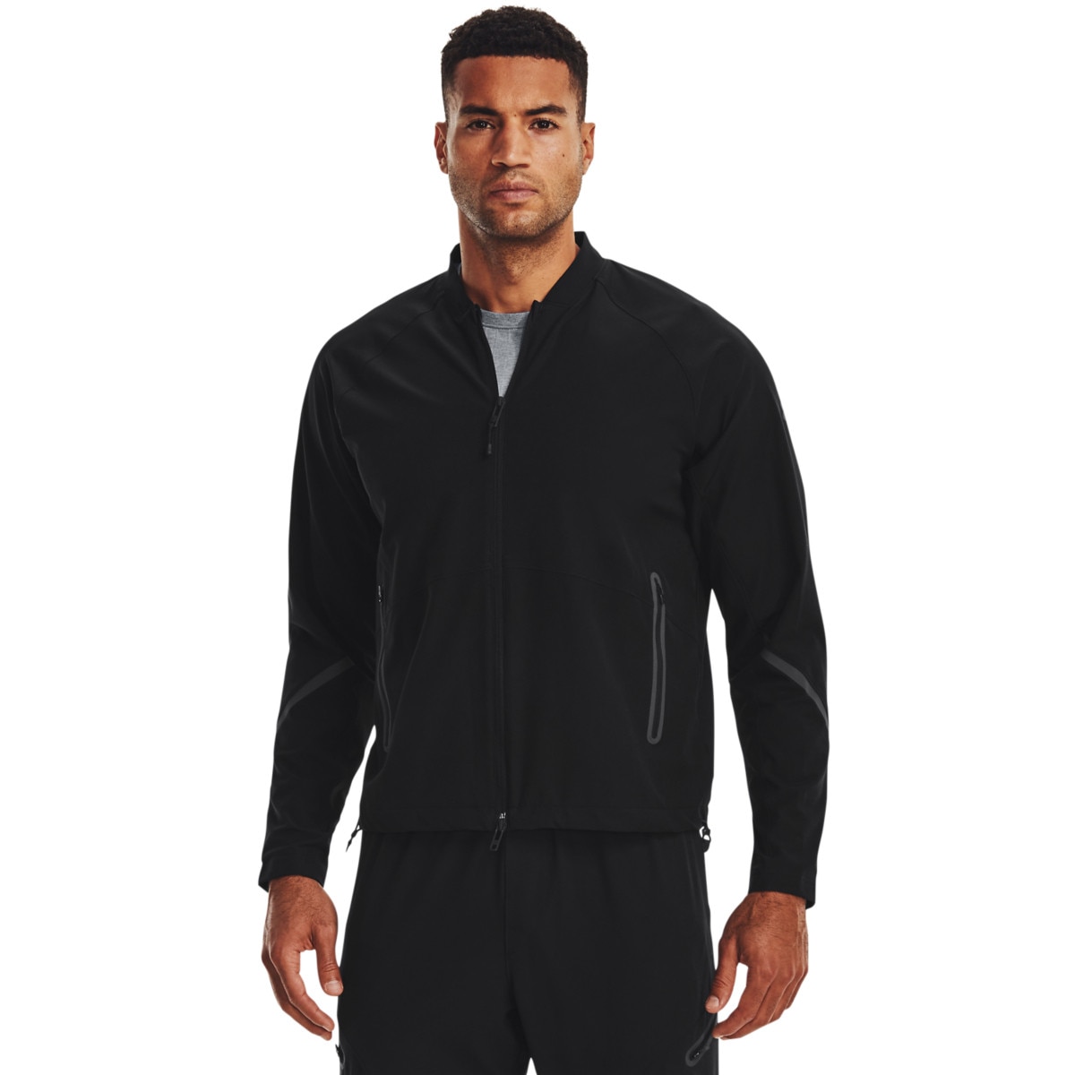 Męska kurtka treningowa Under Armour UA Unstoppable Bomber - czarna - UNDER ARMOUR