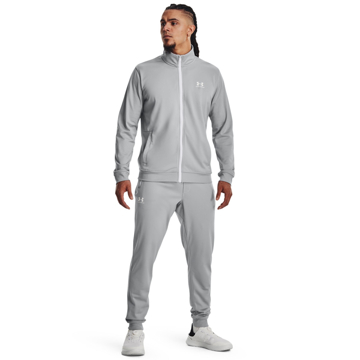 Męskie spodnie treningowe Under Armour Sportstyle Tricot Jogger - szare - UNDER ARMOUR