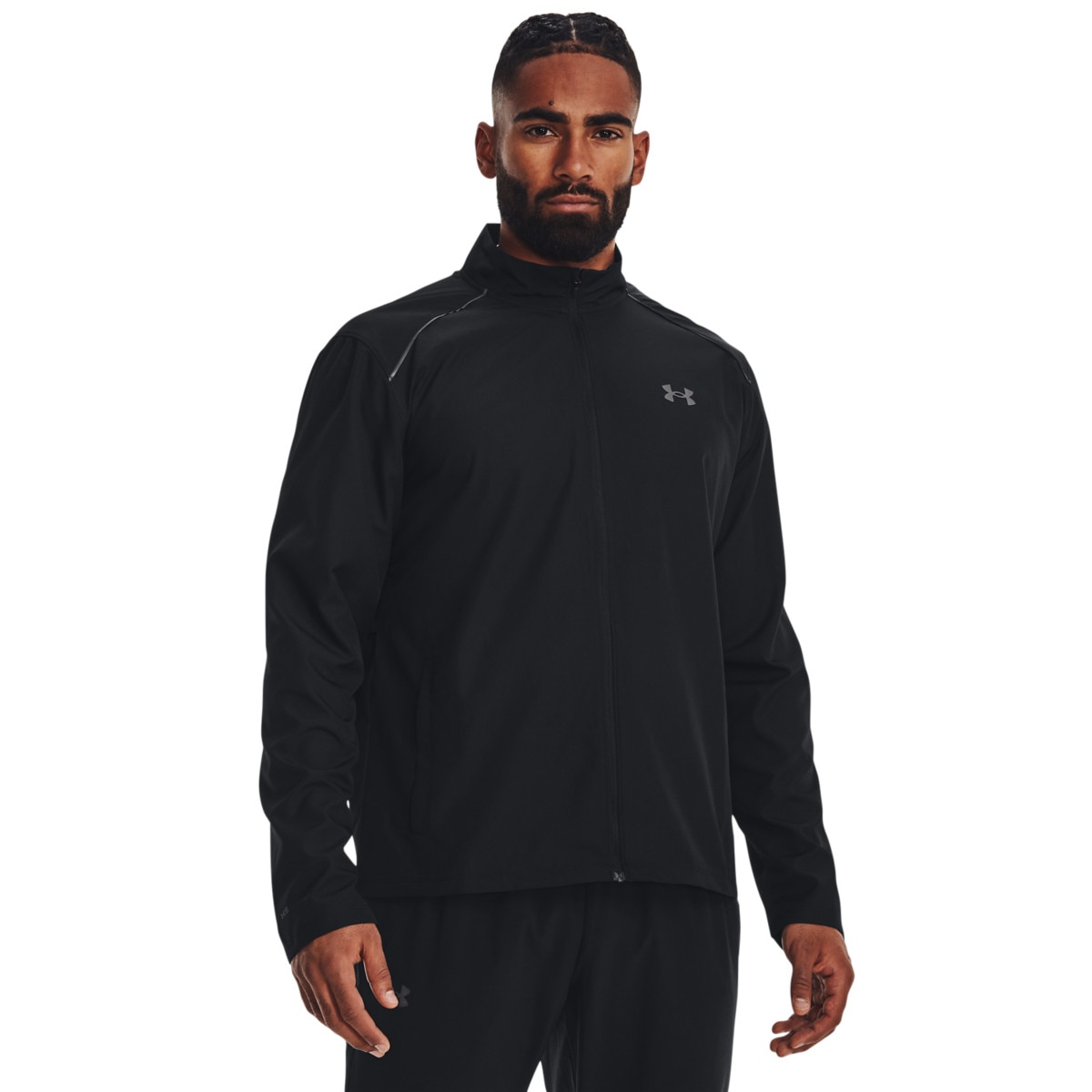 Męska kurtka do biegania Under Armour UA Storm Run Jacket - czarna - UNDER ARMOUR