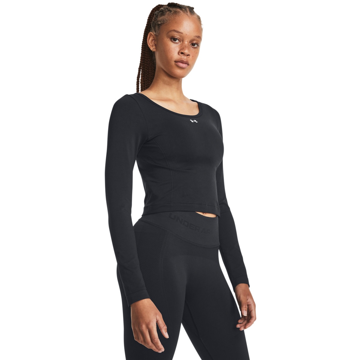 Damski longsleeve treningowy Under Armour UA Train Seamless LS - czarny - UNDER ARMOUR