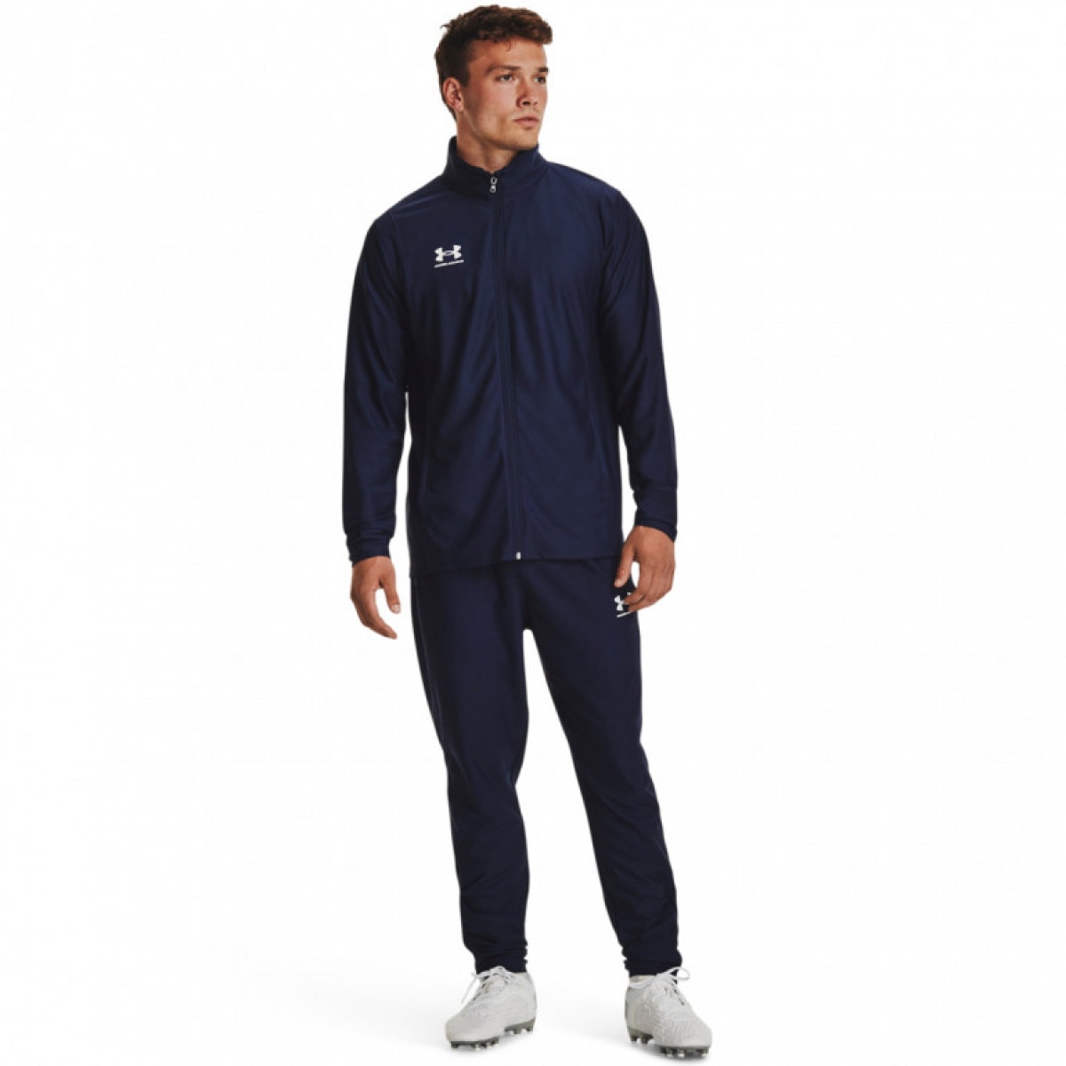 Męski dres komplet treningowy Under Armour UA M's Ch. Tracksuit - granatowy - UNDER ARMOUR